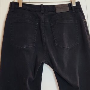 VTG. LAUREN RALPH LAUREN black straight leg highrise Western denim jeans
